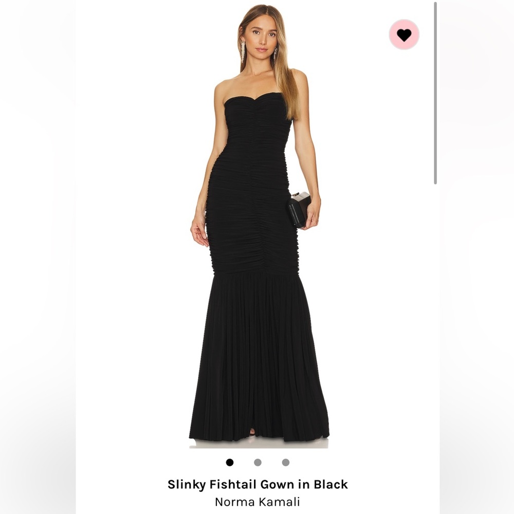 Norma Kamali Gown. Worn once. Size L, great for a black tie wedding!